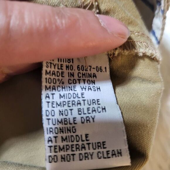 Blend men's beige cargo short with drawstring on hem 34x19/ L - Picture 8 of 8